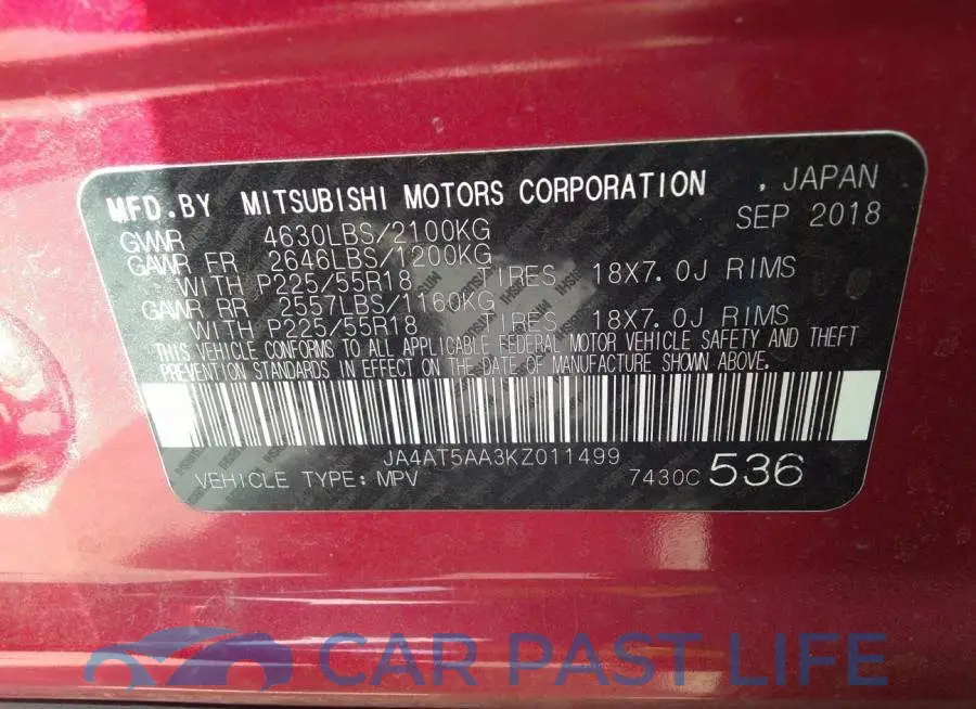JA4AT5AA3KZ011499# 9