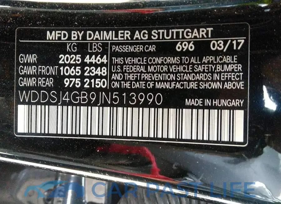 WDDSJ4GB9JN513990# 9