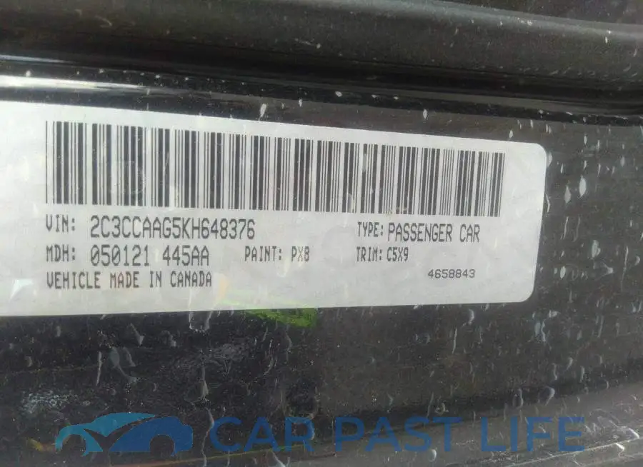 2C3CCAAG5KH648376# 9