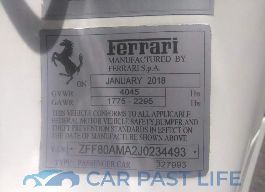 ZFF80AMA2J0234493# 9