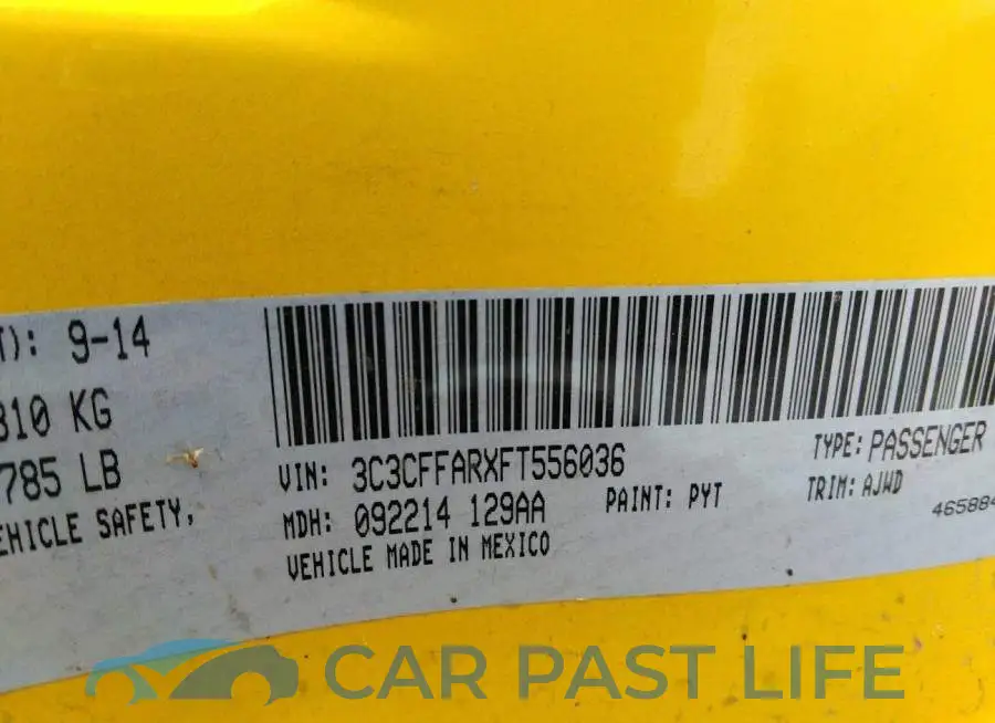 3C3CFFARXFT556036# 9