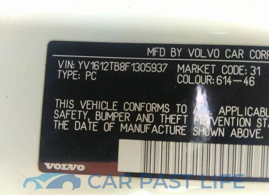 YV1612TB8F1305937# 9