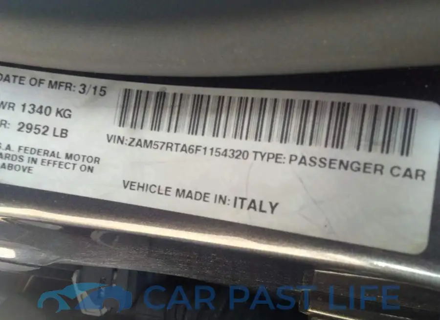 ZAM57RTA6F1154320# 9