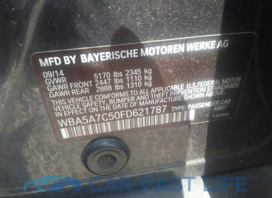 WBA5A7C50FD621787# 9