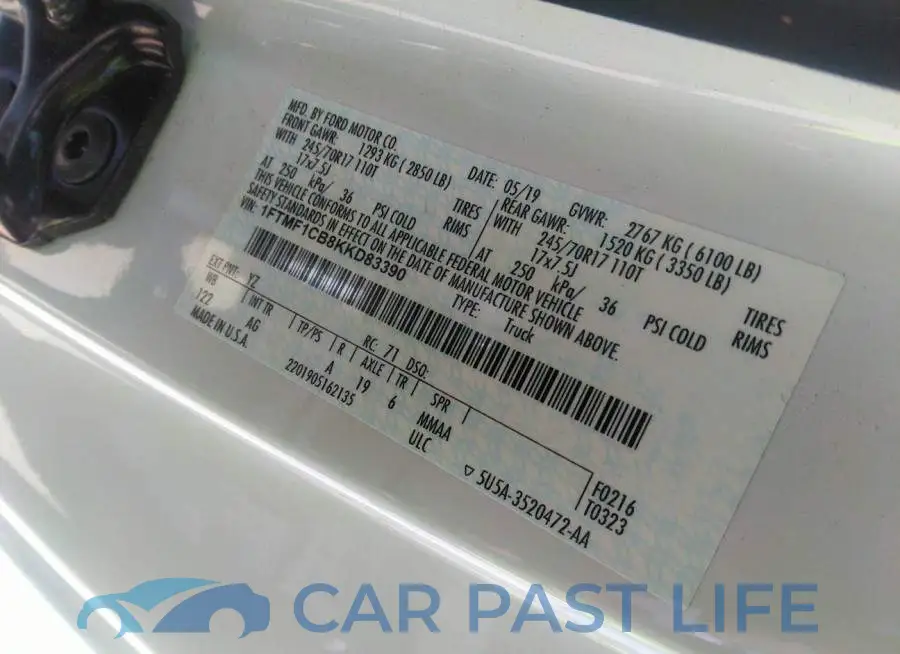 1FTMF1CB8KKD83390# 9