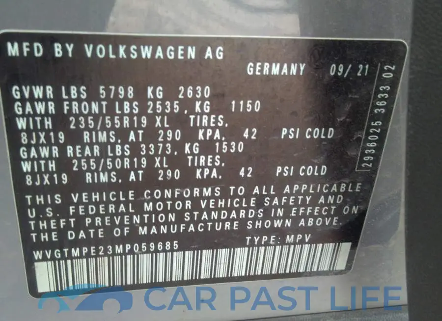 WVGTMPE23MP059685# 9