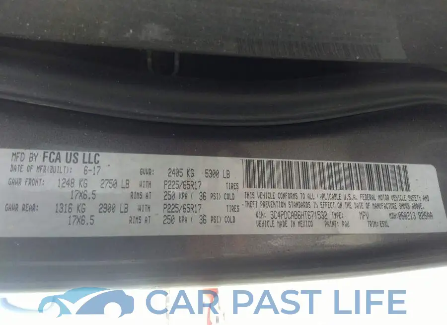 3C4PDCAB6HT671532# 9