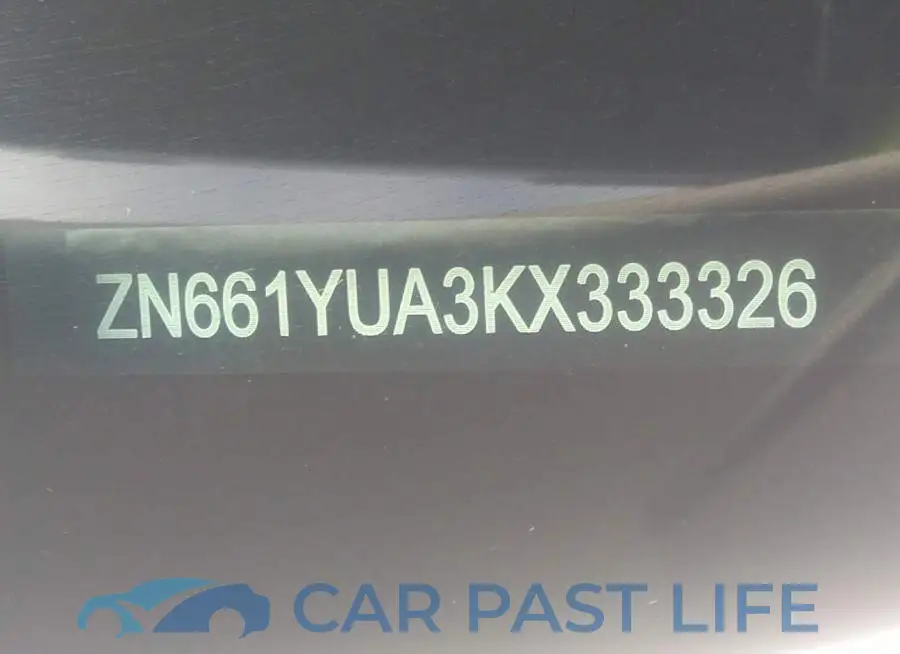ZN661YUA3KX333326# 9