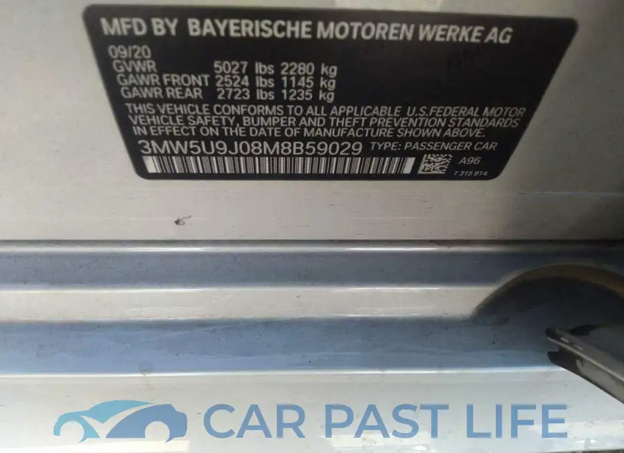 3MW5U9J08M8B59029# 9