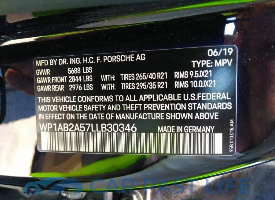 WP1AB2A57LLB30346# 9