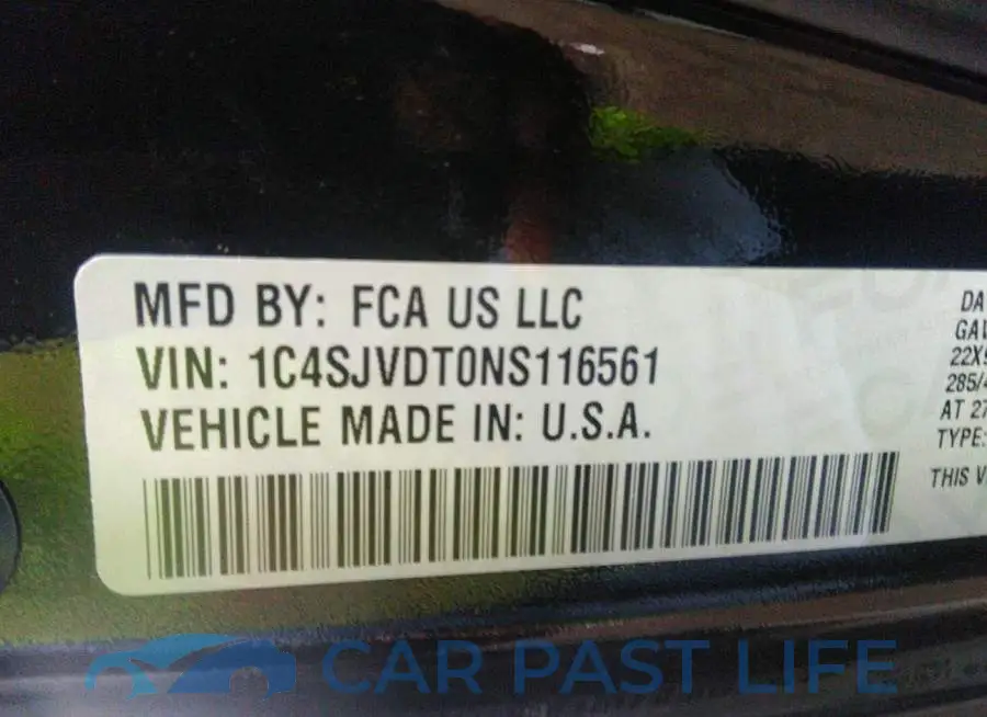 1C4SJVDT0NS116561# 9