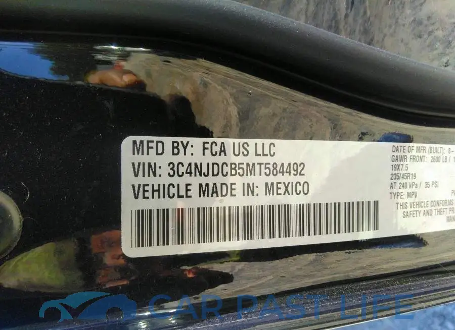 3C4NJDCB5MT584492# 9