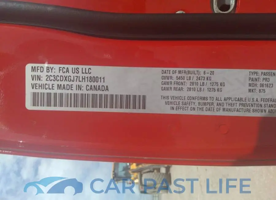 2C3CDXGJ7LH180011# 9