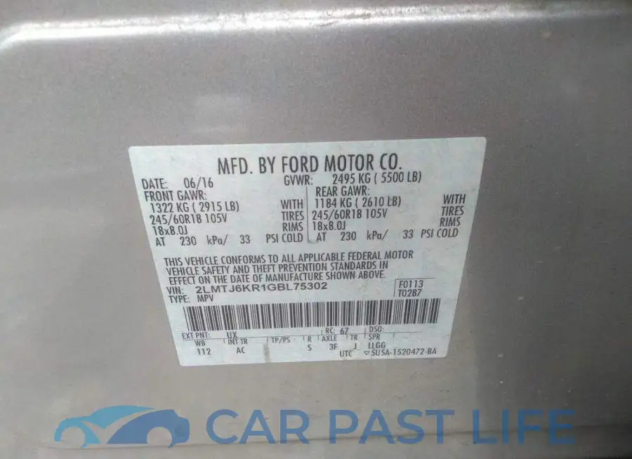 2LMTJ6KR1GBL75302# 9