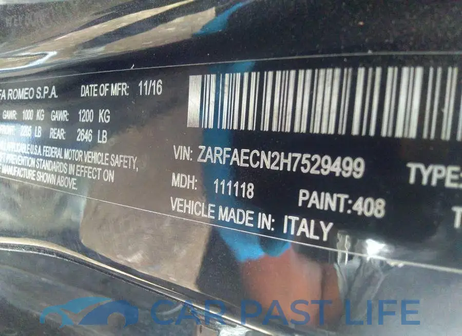 ZARFAECN2H7529499# 9