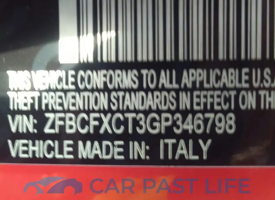 ZFBCFXCT3GP346798# 9