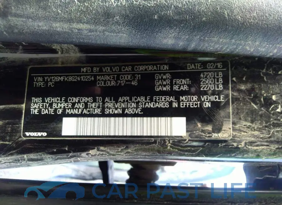 YV126MFK8G2410254# 9