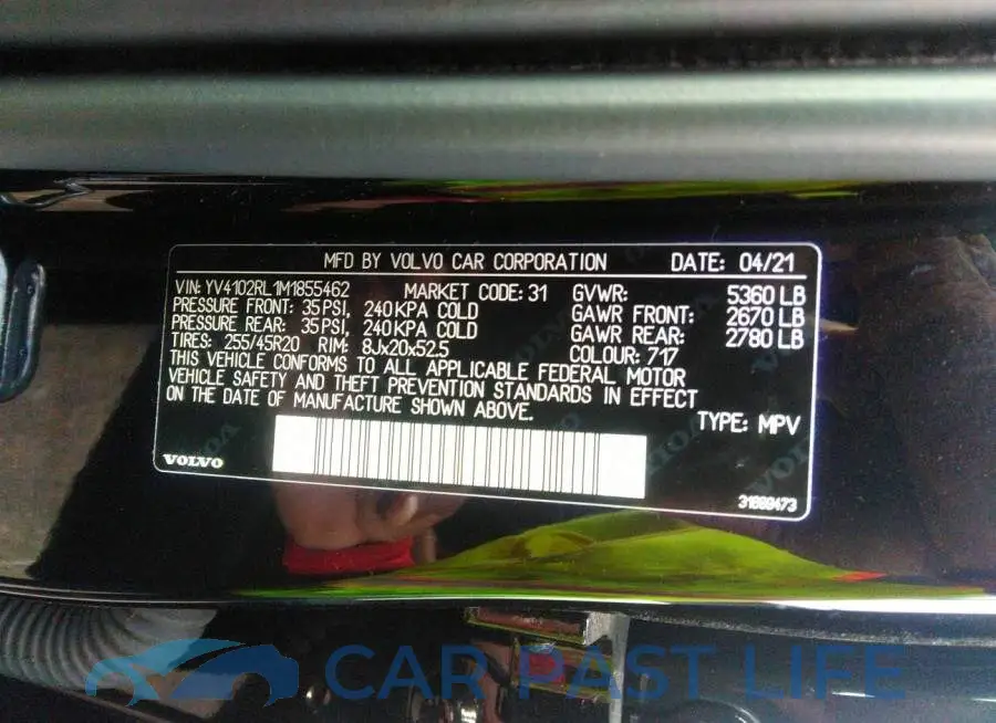 YV4102RL1M1855462# 9