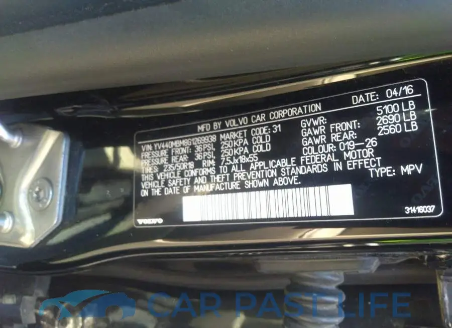 YV440MBM8G1269938# 9