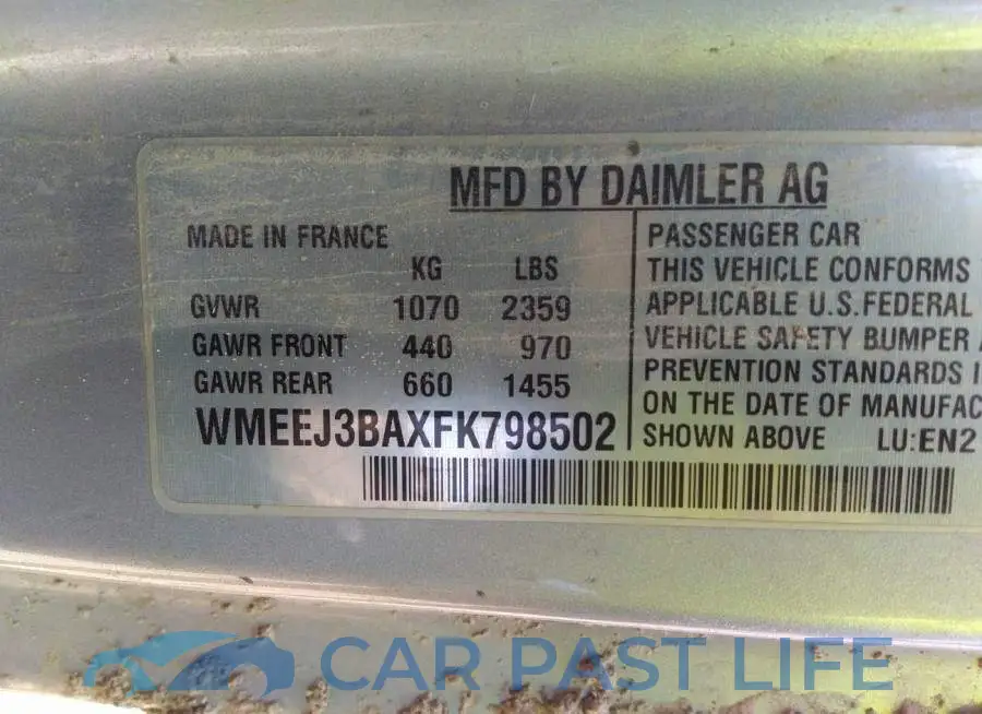 WMEEJ3BAXFK798502# 9