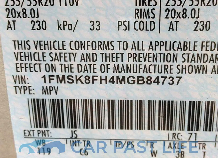 1FMSK8FH4MGB84737# 9