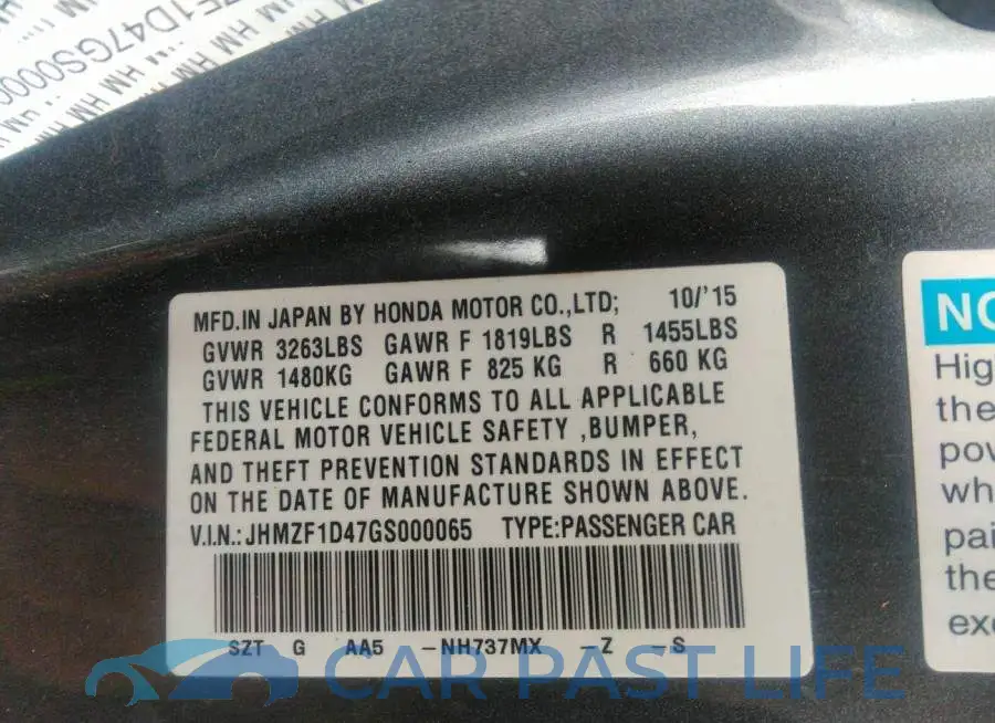 JHMZF1D47GS000065# 9