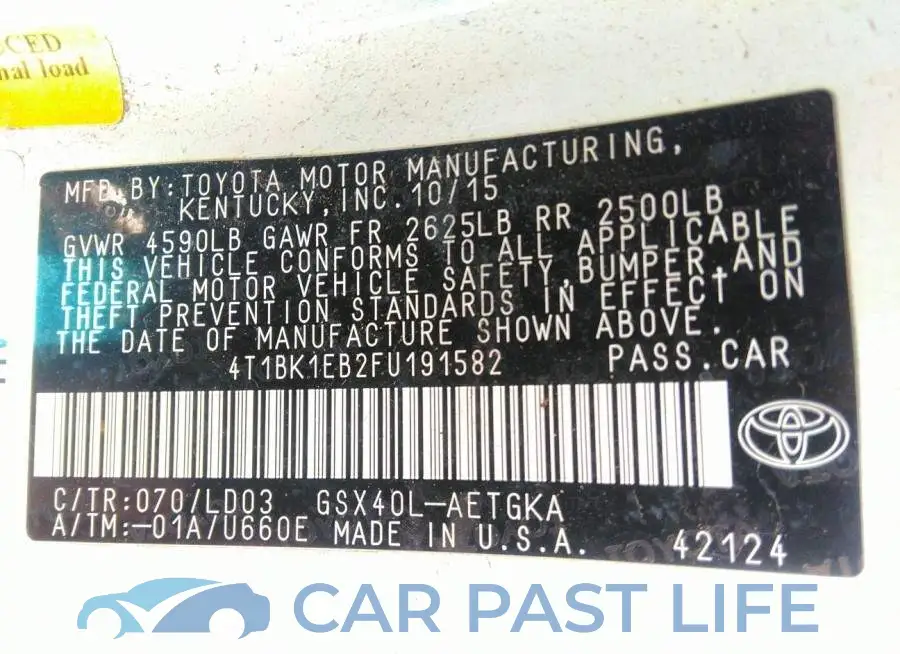 4T1BK1EB2FU191582# 9