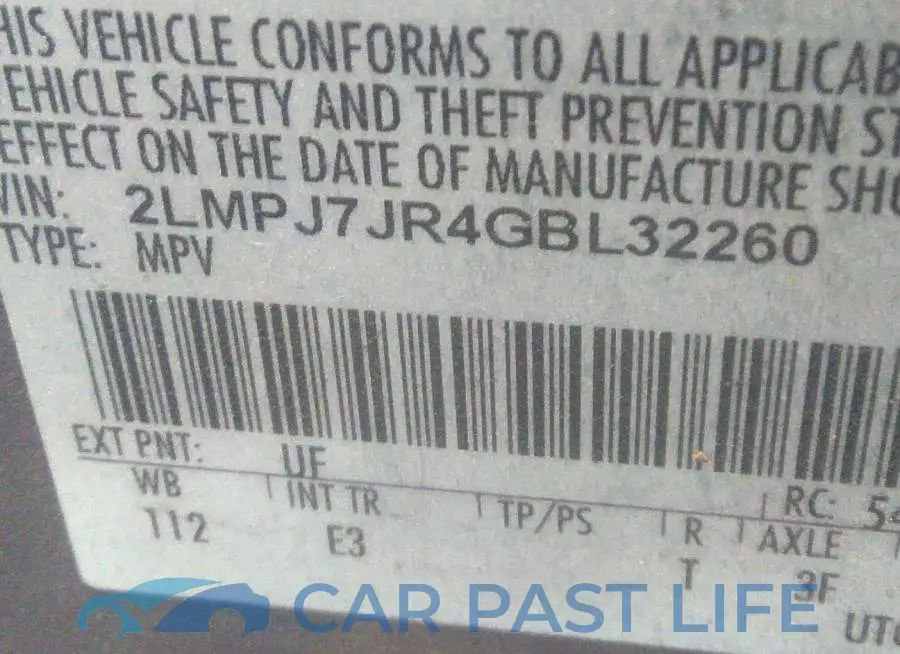 2LMPJ7JR4GBL32260# 9