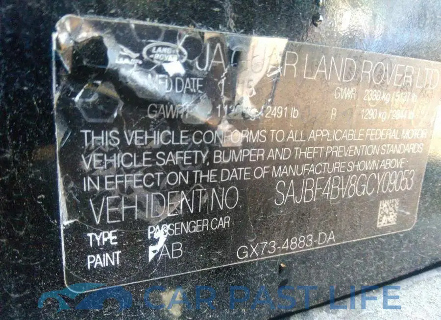 SAJBF4BV8GCY09053# 9