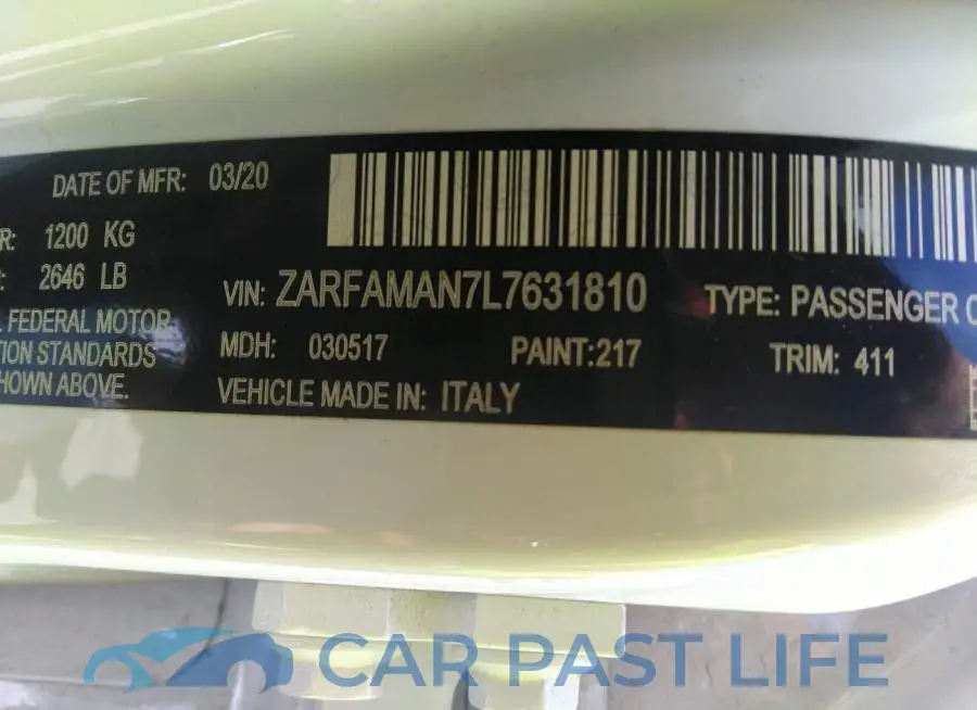 ZARFAMAN7L7631810# 9