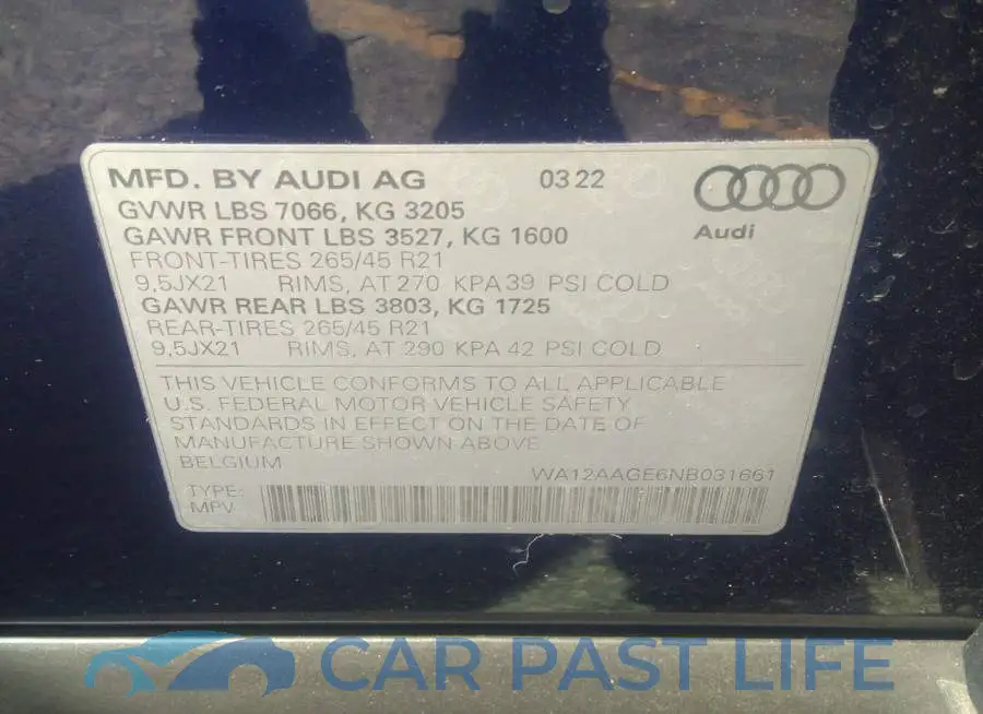 WA12AAGE6NB031661# 9