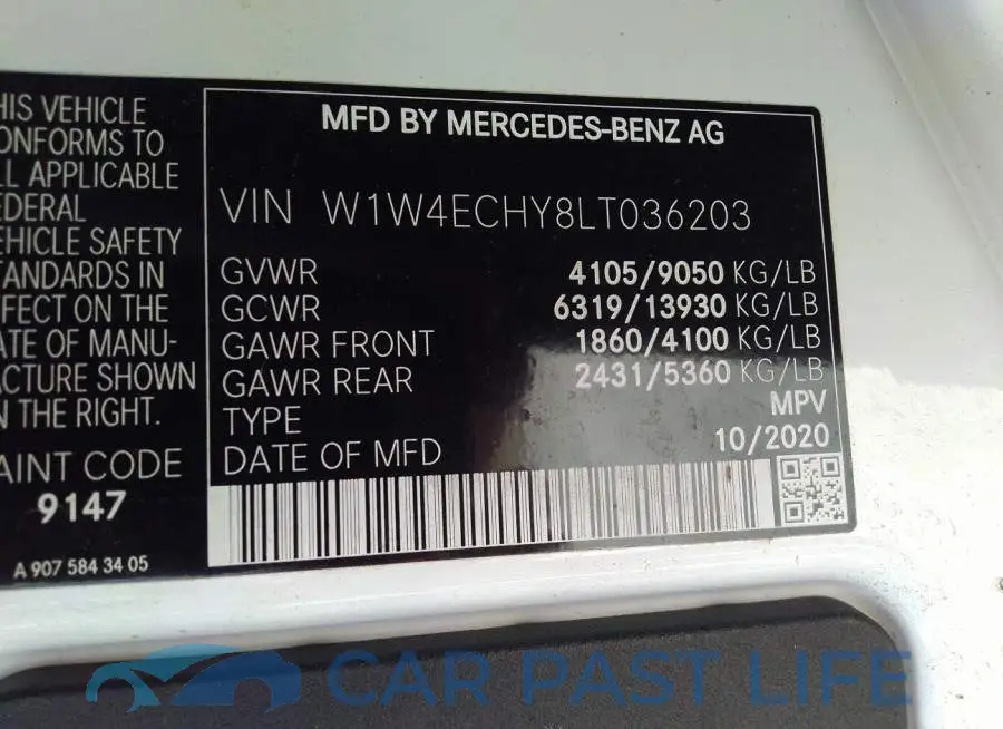 W1W4ECHY8LT036203# 9
