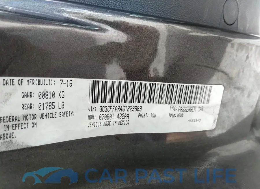 3C3CFFAR4GT229889# 9