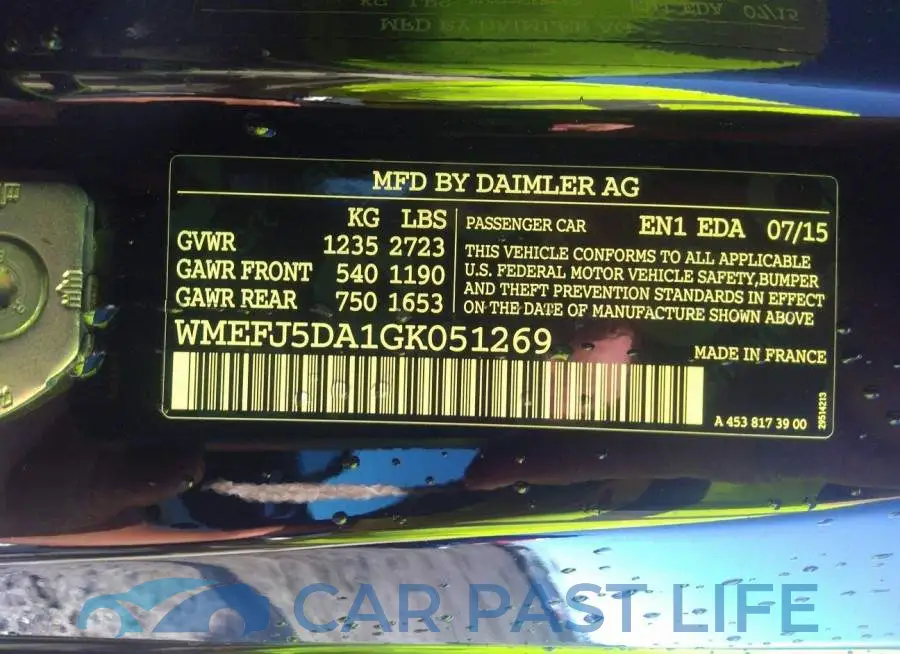 WMEFJ5DA1GK051269# 9