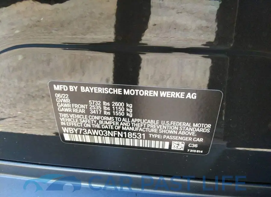 WBY73AW03NFN18531# 9