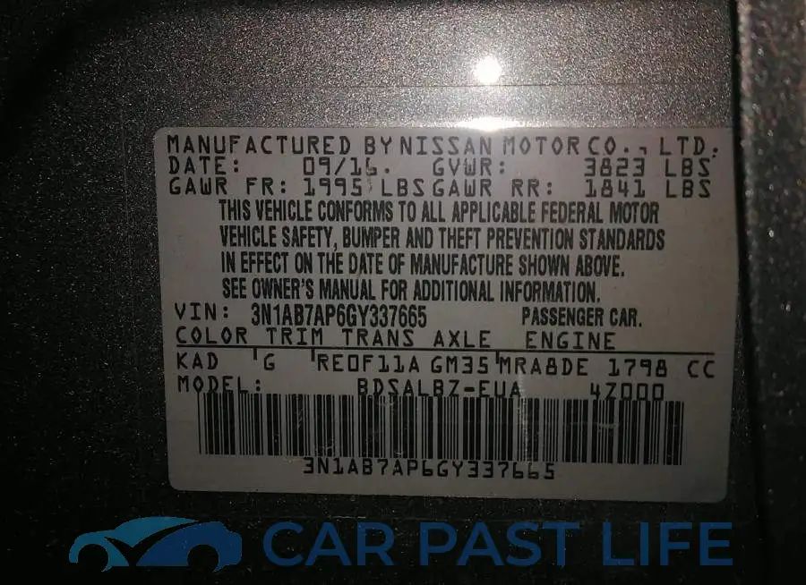 001AB7AP6GY337665# 9
