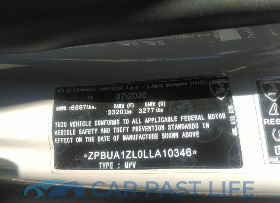 ZPBUA1ZL0LLA10346# 9