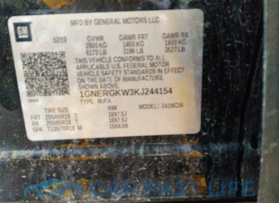 1GNERGKW3KJ244154# 9