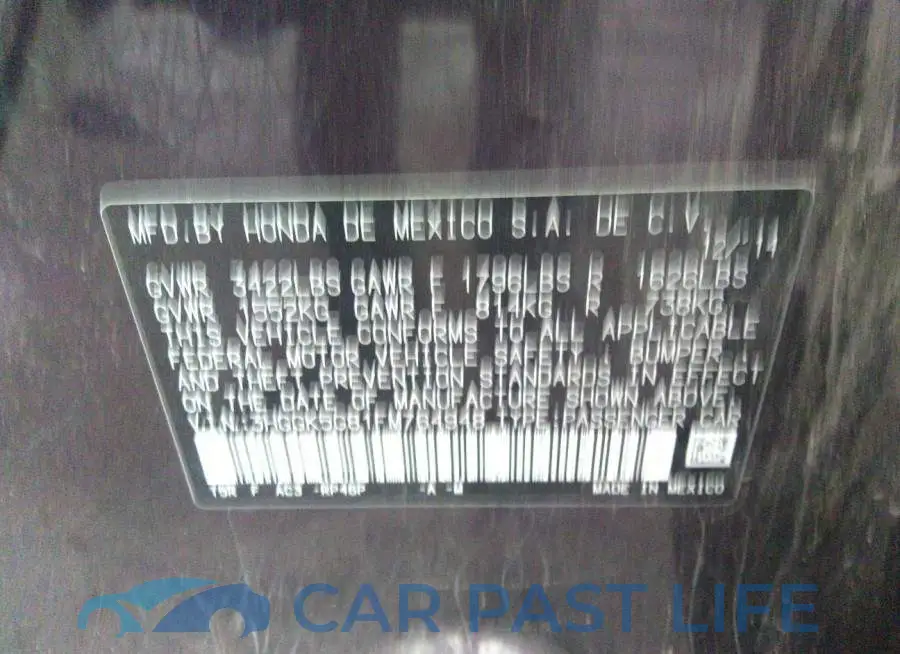 3HGGK5G81FM764948# 9