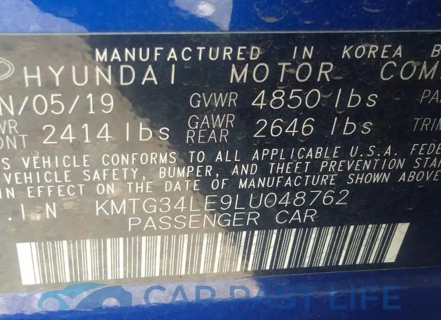 KMTG34LE9LU048762# 9