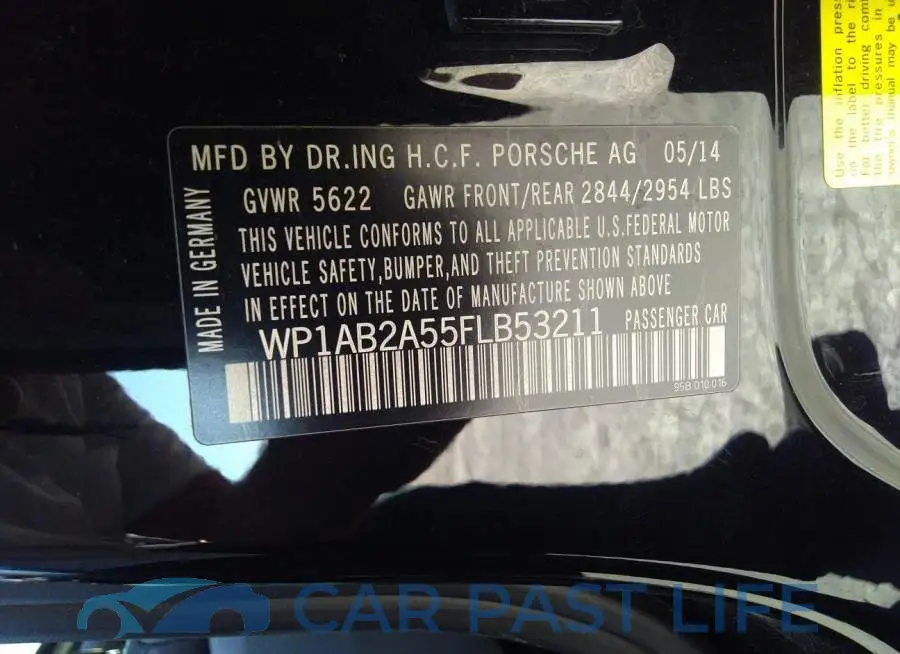 WP1AB2A55FLB53211# 9