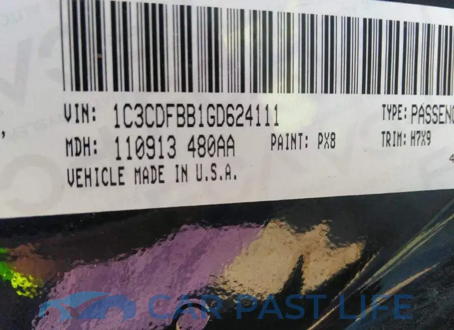 1C3CDFBB1GD624111# 9