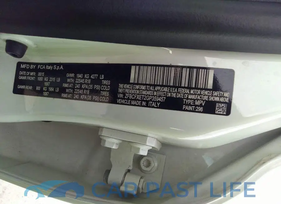 ZFBCFXET2GP359457# 9