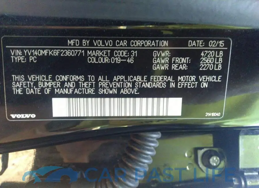 YV140MFK6F2360771# 9