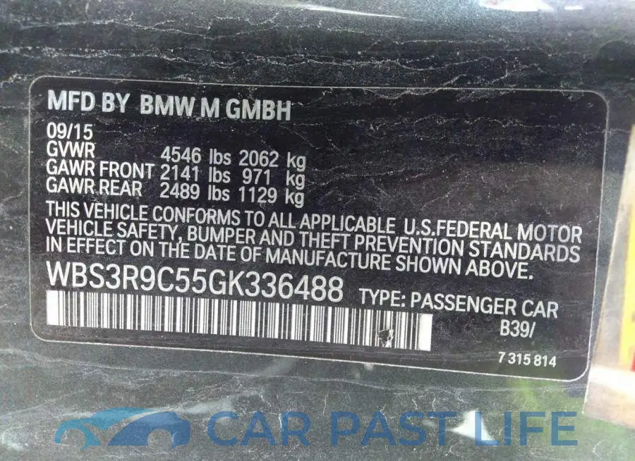 WBS3R9C55GK336488# 9