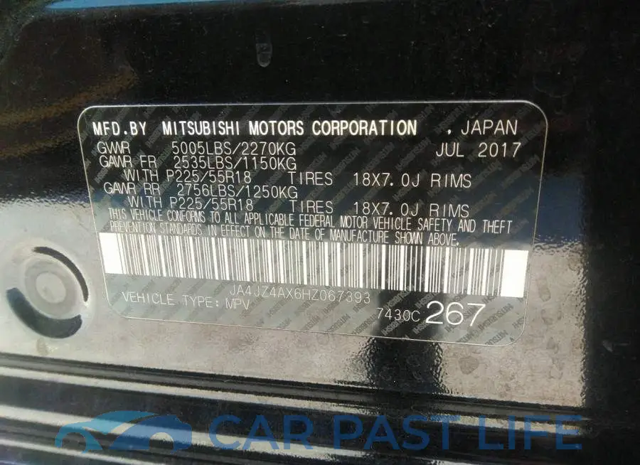 JA4JZ4AX6HZ067393# 9