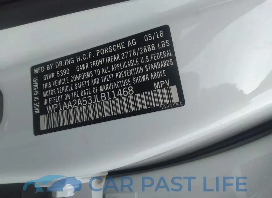 WP1AA2A53JLB11468# 9