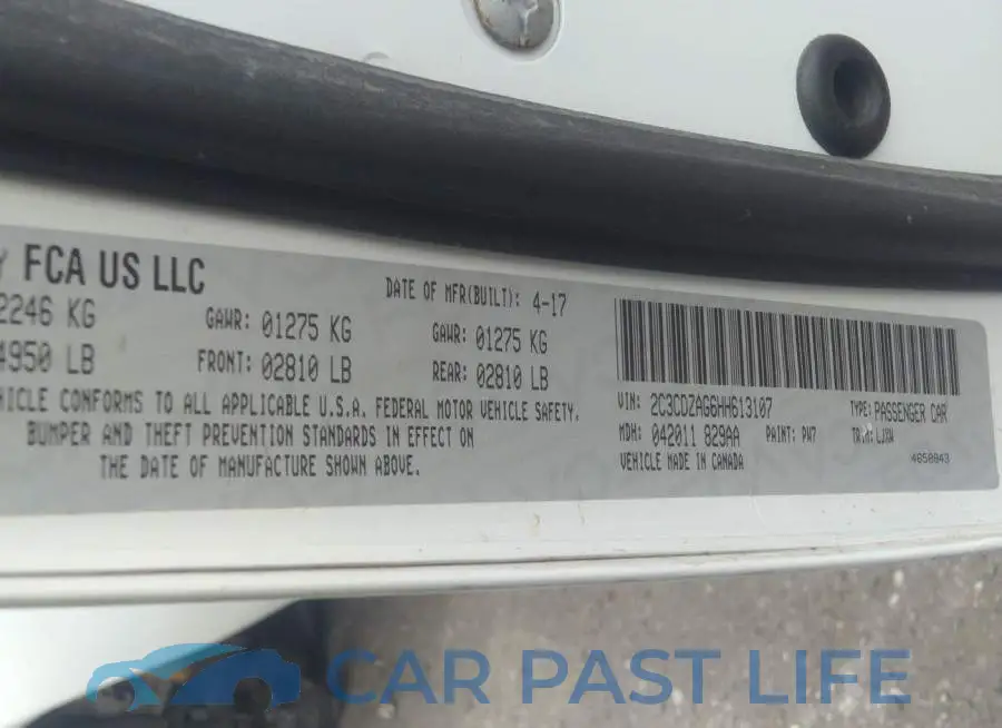 2C3CDZAG6HH613107# 9