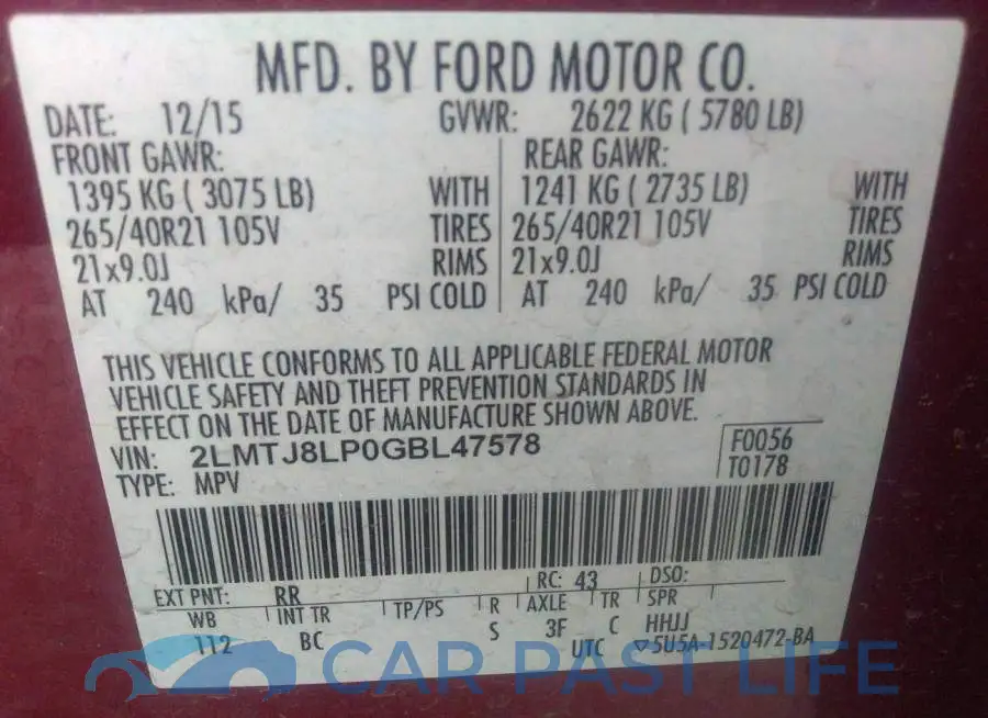 2LMTJ8LP0GBL47578# 9