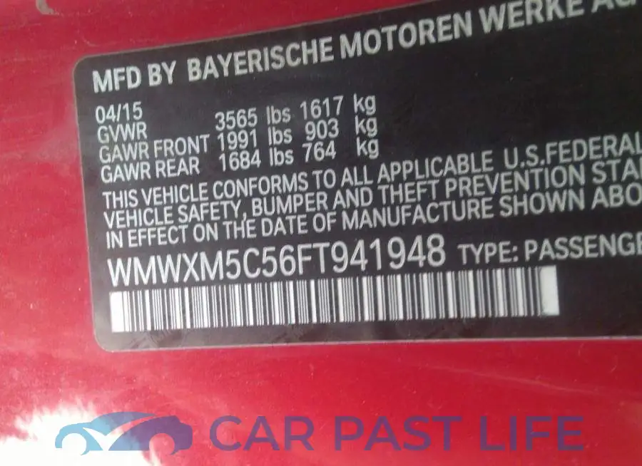 WMWXM5C56FT941948# 9